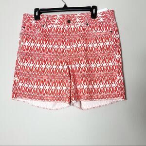 Loft Original Red Printed Shorts